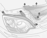 Opel Antara. Glühlampen auswechseln
