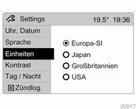 Opel Antara. Info-Displays