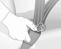 Opel Antara. Sicherheitsgurte