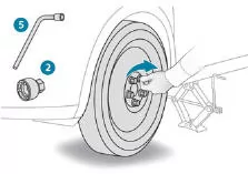 Peugeot 5008. Rad montieren