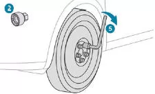 Peugeot 5008. Rad montieren