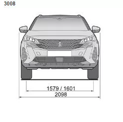 Peugeot 5008. Abmessungen