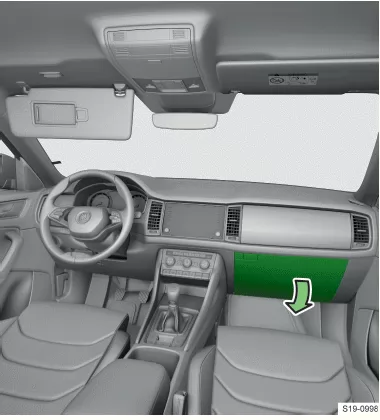 Skoda Kodiaq. Stifthalter