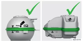 Skoda Kodiaq. Füllstand prüfen