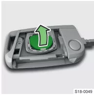 Skoda Kodiaq. Schlüssel mit herausklappbarem Schlüsselbart