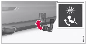 Volvo XC60. Ein- und ausklappbare Anhängerzugvorrichtung