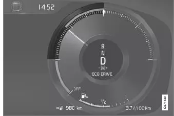 Volvo XC60. Fahrstellung Eco