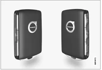 Volvo XC60. Fahrzeug mit dem Transponderschlüssel ver- und entriegeln