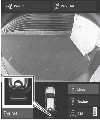 Volvo XC60. Sensorfelder der Einparkhilfe