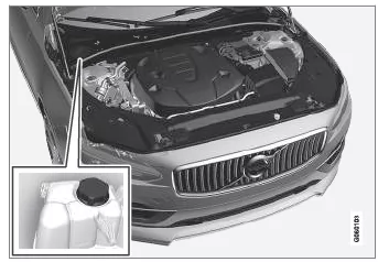 Volvo XC60. Kühlmittel auffüllen