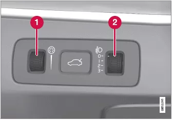 Volvo XC60. Lichtschalter