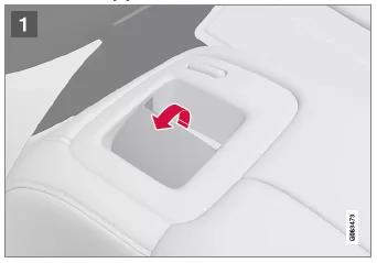 Volvo XC60. Kopfstützen im Fond einstellen