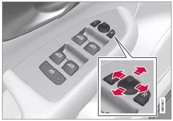 Volvo XC60. Winkel der Außenspiegel verstellen