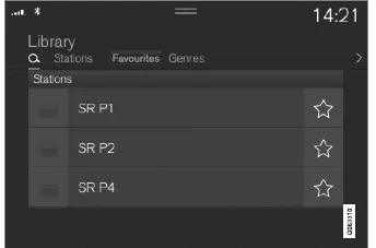Volvo XC60. Radiosender suchen