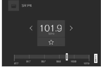 Volvo XC60. Radiosender suchen