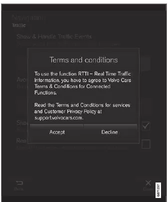 Volvo XC60. Datenfreigabe für Dienste